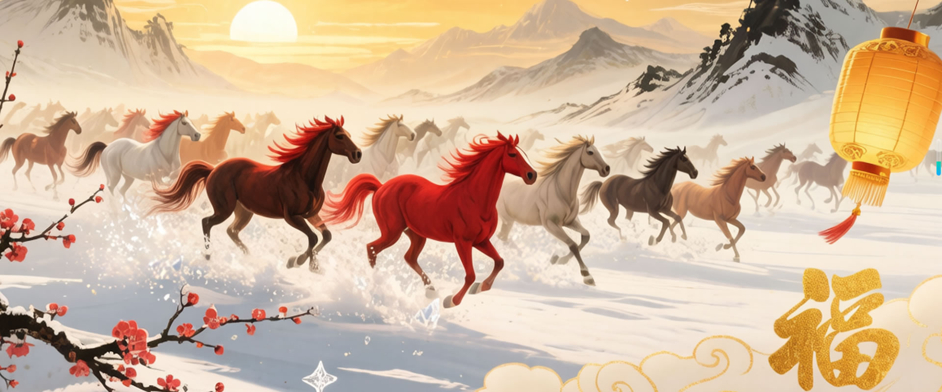 万马奔腾贺新春，天地广阔启新程